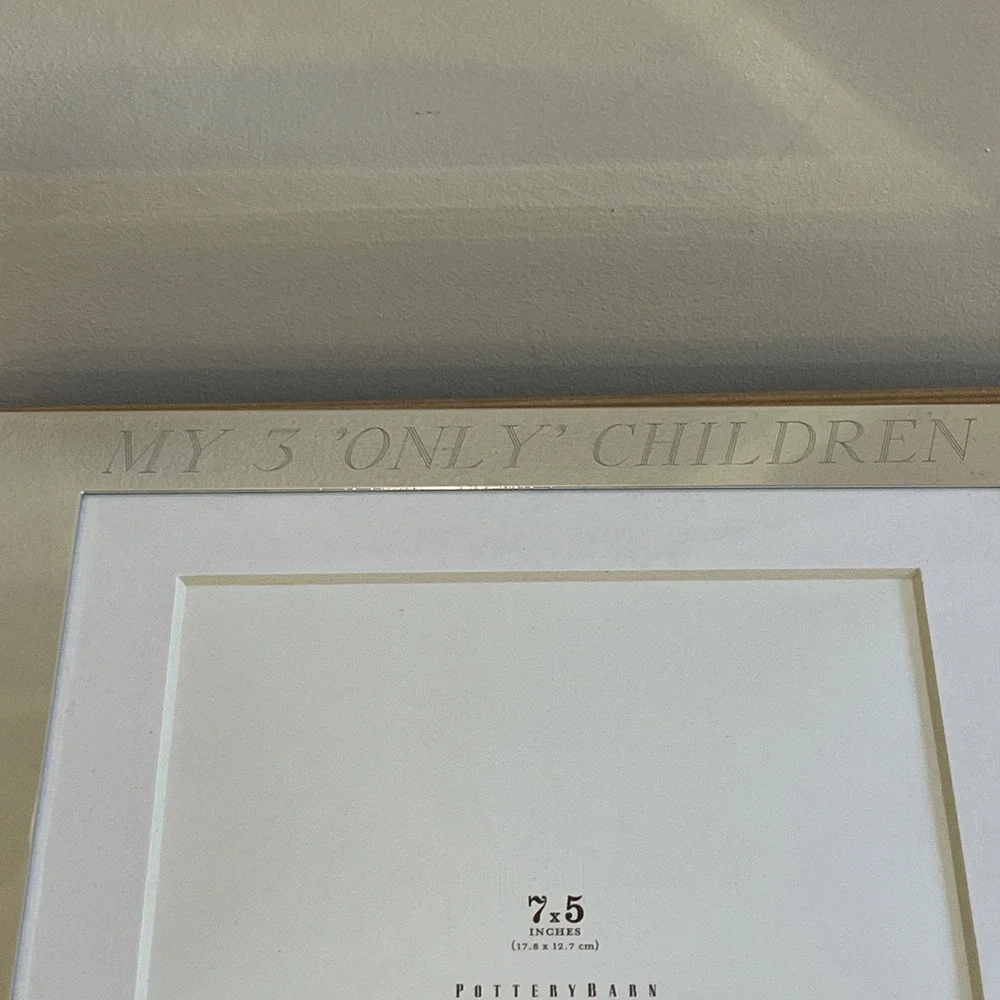 Pottery Barn Silver Photo Picture Frame 7
